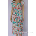 Women V Neck Long Dress